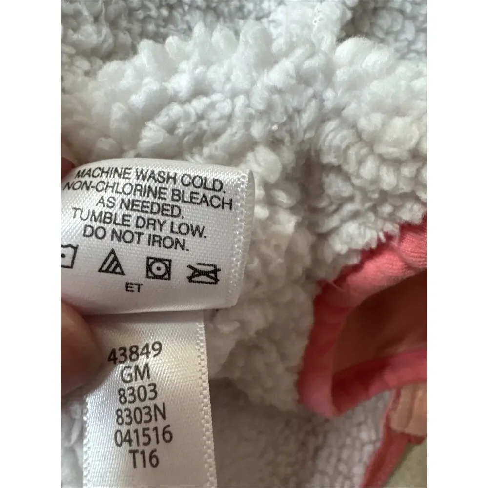 Hanna Andersson Pink Quilted Sleep Sack Sherpa Lining Size 0-3 Months